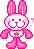 pink rabbit - 無料のアニメーション GIF アニメーションGIF