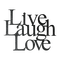 Kaz_Creations Logo Text Live Laugh Love - PNG gratuit GIF animé