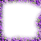 kikkapink spring vintage frame purple flowers - Free PNG Animated GIF