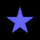 Blue Spinning Star - GIF animado gratis