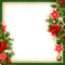 Christmas.Frame.Green.Red - KittyKatLuv65 - PNG gratuit GIF animé