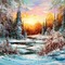 Зимний пейзаж - PNG gratuit GIF animé