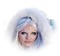 femme bleu -blanc - gratis png geanimeerde GIF