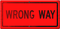 Wrong way red text sign quote deco [Basilslament] - bezmaksas png animēts GIF