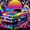 Rainbow Car - ilmainen png animoitu GIF