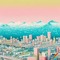 Pastel Pink Neon City - ücretsiz png animasyonlu GIF