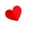 kikkapink deco scrap heart red - PNG gratuit GIF animé