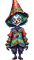 gothic clown illustrated - Free animated GIF