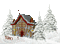 santa claus house - Безплатен анимиран GIF анимиран GIF