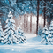 soave background animated winter forest blue - Zdarma animovaný GIF animovaný GIF