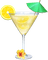 soave deco summer cocktail fruit tropical lemon - PNG gratuit GIF animé