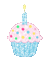 Pink Pastel Cupcake - GIF animé gratuit