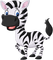 zebra - bezmaksas png animēts GIF