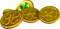 Coins.Green.Gold - zdarma png animovaný GIF