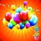 image encre bon anniversaire color effet ballons  edited by me - gratis png geanimeerde GIF