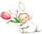 Kaz_Creations Easter Deco Bunny - ilmainen png animoitu GIF