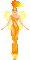 Pixel Fire Fairy - Бесплатный анимированный гифка анимированный гифка