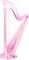 pink harp deco - PNG gratuit GIF animé