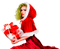 christmas woman by nataliplus - PNG gratuit GIF animé