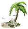 fond beach sea tree palme - Bezmaksas animēts GIF animēts GIF