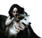 fantasy woman with wolf  by nataliplus - png grátis Gif Animado