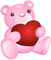 Kaz_Creations Teddy,Love,Valentine - ilmainen png animoitu GIF