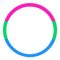 Polysexual circle round frame border - darmowe png animowany gif