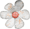 Flower Blume Button Knopf Print Pattern - безплатен png анимиран GIF