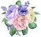 kikkapink flowers purple pink - 免费PNG 动画 GIF
