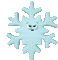 flocon Neige Bleu:) Snow - Безплатен анимиран GIF