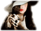 Женщина в шляпе - Free PNG Animated GIF