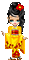 Geisha - Animovaný GIF zadarmo animovaný GIF