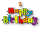 Kaz_Creations Logo Text 1 Happy Birthday - zdarma png animovaný GIF