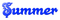 summer text blue - δωρεάν png κινούμενο GIF