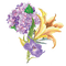 purple flowers Bb2 - png gratuito GIF animata
