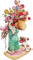 Boy, flowers, dog - Free PNG Animated GIF