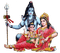 Mahadev Parvati Ganesh - png gratuito GIF animata