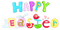 Kaz_Creations Easter Deco Text Logo Happy Easter - png gratis GIF animasi