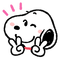 snoopy peace sign line sticker - Free PNG Animated GIF
