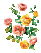 soave deco flowers animated rose vintage branch - GIF animé gratuit GIF animé