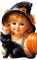 halloween, witch, herbst, autumn, automne - zdarma png animovaný GIF