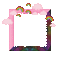 Small Pink/Rainbow Frame - Nemokamas animacinis gif animuotas GIF