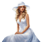 Femme en blanc - GIF animé gratuit