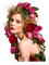 woman flowers bp - ingyenes png animált GIF