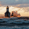 Rena Lighthouse Storm Sturm Abend - Bezmaksas animēts GIF animēts GIF