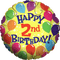 Kaz_Creations Happy 2nd Birthday Balloon - bezmaksas png animēts GIF