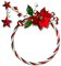 Cluster.Circle.Christmas.Frame.Green.Red.Silver - PNG gratuit GIF animé