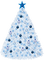 blue christmas tree - png grátis Gif Animado