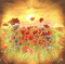 soave background animated flowers poppy sunset - GIF animé gratuit GIF animé