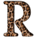 Lettre R. Leopard - PNG gratuit GIF animé